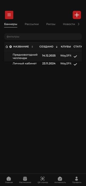 Интерфейс TRIDE