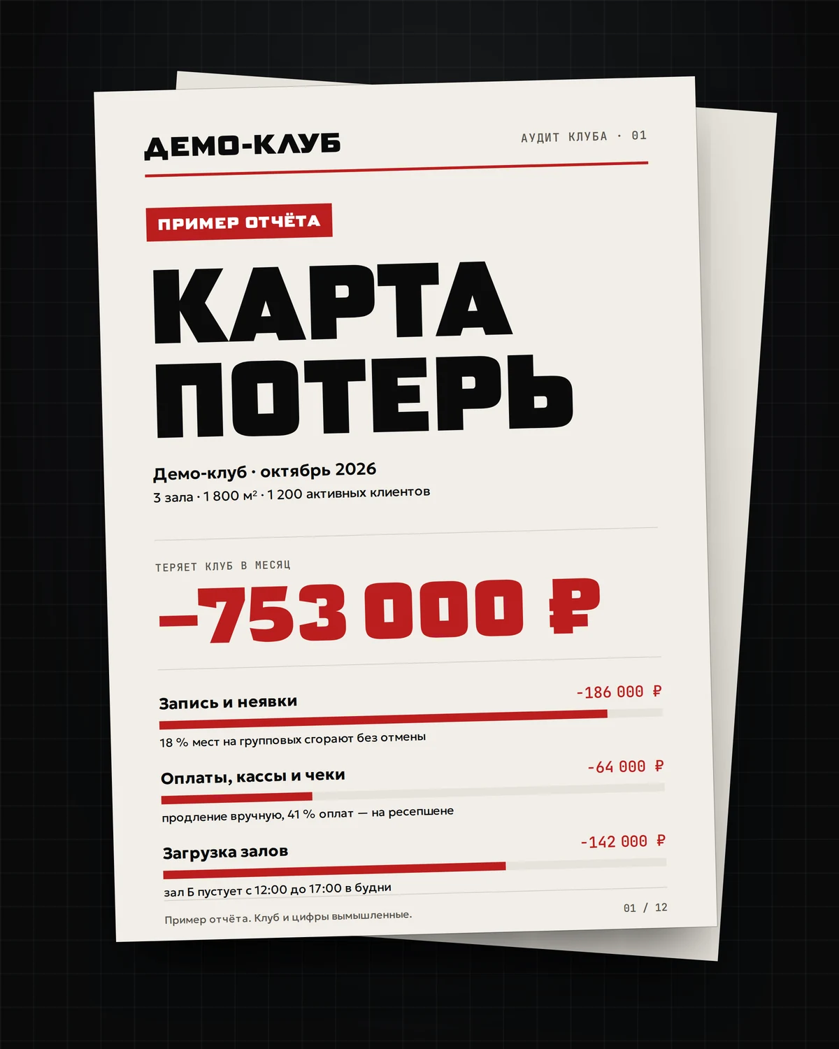 Обложка отчёта аудита клуба